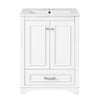 Daizy Bathroom Vanity with Ceramic Sink | Soft-Close Storage | White 24"
