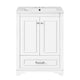 Daizy Bathroom Vanity with Ceramic Sink | Soft-Close Storage | White 24"