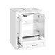 Daizy Bathroom Vanity with Ceramic Sink | Soft-Close Storage | White 24"