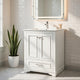 Daizy Bathroom Vanity with Ceramic Sink | Soft-Close Storage | White 24"