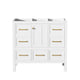 Hamza Bathroom Vanity Cabinet with 5 Drawers | White Wood 36" Wide