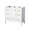 Hamza Bathroom Vanity Cabinet with 5 Drawers | White Wood 36" Wide