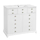Ajax Ceramic Sink Bathroom Vanity | 2 Cabinet Doors | 2 Drawers | White 36"