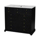 Ajax Bathroom Vanity with Sink | 2 Doors & 3 Drawers | Black | Ceramic 36"