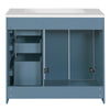 Swany Bathroom Sink & Cabinet Vanity with Drawers | Muted Indigo Wood 36"