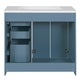 Swany Bathroom Sink & Cabinet Vanity with Drawers | Muted Indigo Wood 36"