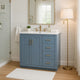 Swany Bathroom Sink & Cabinet Vanity with Drawers | Muted Indigo Wood 36"