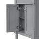 Fiji Bathroom Vanity with Integrated Sink & Storage | Gray Wood 24"