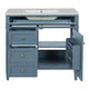Delma Bathroom Cabinet Vanity with Ceramic Sink | Smart Storage Muted Indigo