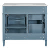 Delma Bathroom Cabinet Vanity with Ceramic Sink | Smart Storage Muted Indigo