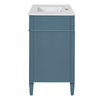 Delma Bathroom Cabinet Vanity with Ceramic Sink | Smart Storage Muted Indigo