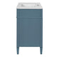 Delma Bathroom Cabinet Vanity with Ceramic Sink | Smart Storage Muted Indigo