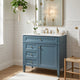 Delma Bathroom Cabinet Vanity with Ceramic Sink | Smart Storage Muted Indigo