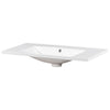 Suzy Sink Top with Basin Faucet Holes for Vanity Counter | White 36"