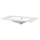 Suzy Sink Top with Basin Faucet Holes for Vanity Counter | White 36"