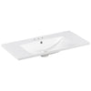 Suzy Sink Top with Basin Faucet Holes for Vanity Counter | White 36"