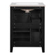 Ryla Bathroom Ceramic Basin Vanity | 2 Drawers | 1 Cabinet Door | Black 24"