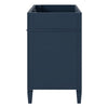 Zake Bathroom Vanity Cabinet with Tip-Out Drawers | Blue Wood 29"