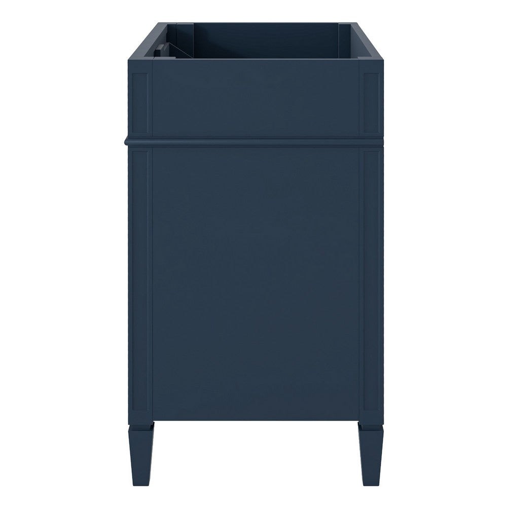 Zake Bathroom Vanity Cabinet with Tip-Out Drawers | Blue Wood 29"