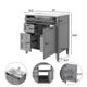 Asher Bathroom Vanity | Built In Ceramic Sink | Smart Storage | Gray 30"