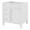 Zake Bathroom Vanity Cabinet with Tip-Out Drawers | White Wood 29"