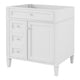 Zake Bathroom Vanity Cabinet with Tip-Out Drawers | White Wood 29"