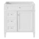Zake Bathroom Vanity Cabinet with Tip-Out Drawers | White Wood 29"