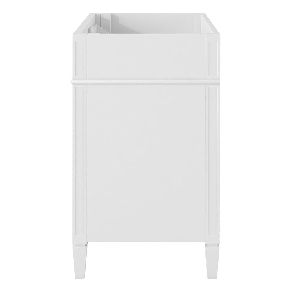Zake Bathroom Vanity Cabinet with Tip-Out Drawers | White Wood 29"