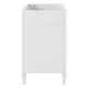 Zake Bathroom Vanity Cabinet with Tip-Out Drawers | White Wood 29"