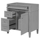 Zake Bathroom Vanity Cabinet with Tip-Out Drawers | Gray Wood 30"