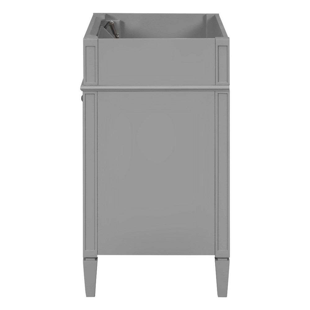 Zake Bathroom Vanity Cabinet with Tip-Out Drawers | Gray Wood 30"