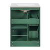 Zelma Modern Vanity | 2 Drawers & Soft-Closing Door | Green Wood 24"