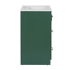 Zelma Modern Vanity | 2 Drawers & Soft-Closing Door | Green Wood 24"