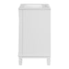 Azra Bathroom Vanity with Ceramic Sink | Soft-Close Doors | White Wood 24"