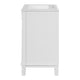 Azra Bathroom Vanity with Ceramic Sink | Soft-Close Doors | White Wood 24"