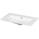 June Resin Vanity Top with Integrated Basin & Faucet Holes | White 30"