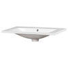 June Resin Vanity Top with Integrated Basin & Faucet Holes | White 30"