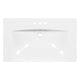 June Resin Vanity Top with Integrated Basin & Faucet Holes | White 30"