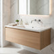 June Resin Vanity Top with Integrated Basin & Faucet Holes | White 30"