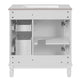 Xolo Bathroom Vanity with 2 Drawers | Ceramic Sink | White Wood 30"
