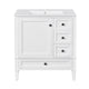 Cullen Bathroom Vanity with Ceramic Sink | 3 Drawers | Gray Wood 30"