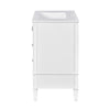 Cullen Bathroom Vanity with Ceramic Sink | 3 Drawers | Gray Wood 30"