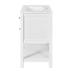Velly Bathroom Vanity with Ceramic Sink | 5 Drawers & Shelf | White 30"