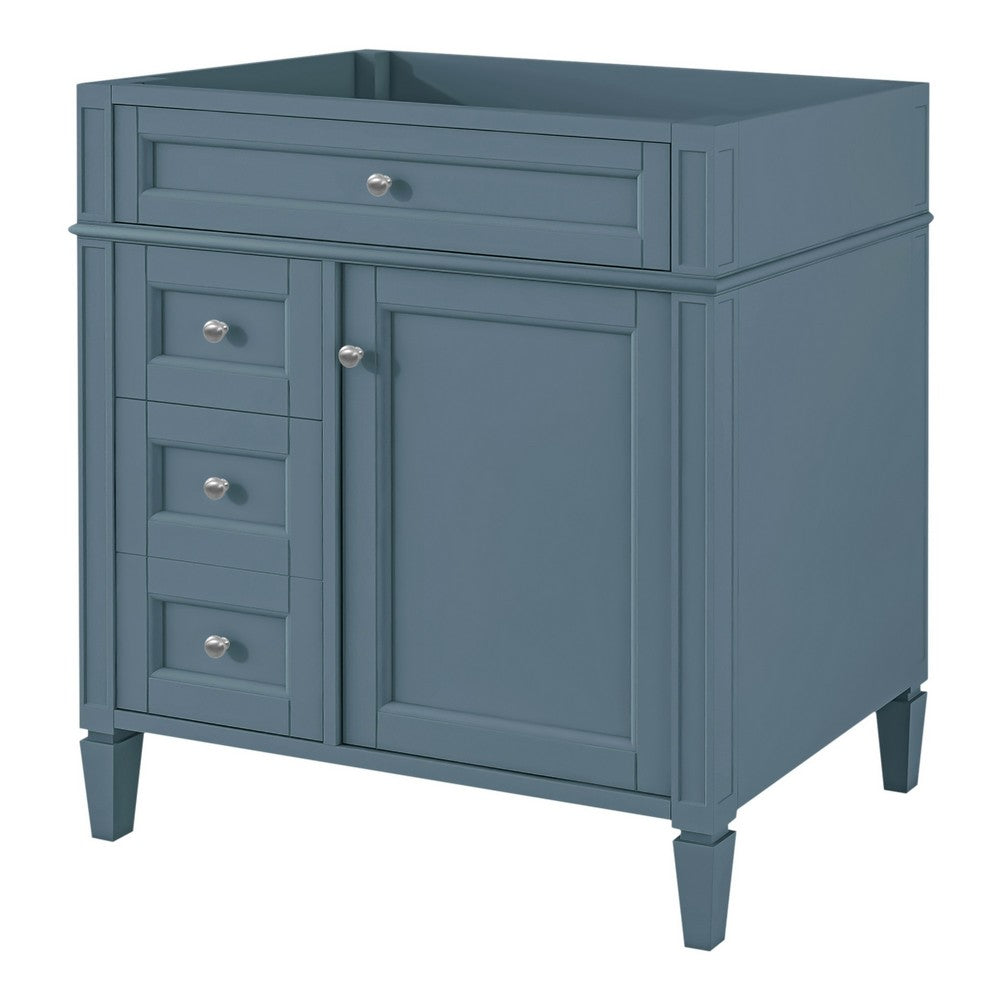 Zake Bathroom Vanity Cabinet with Tip-Out Drawers | Indigo Wood 30"