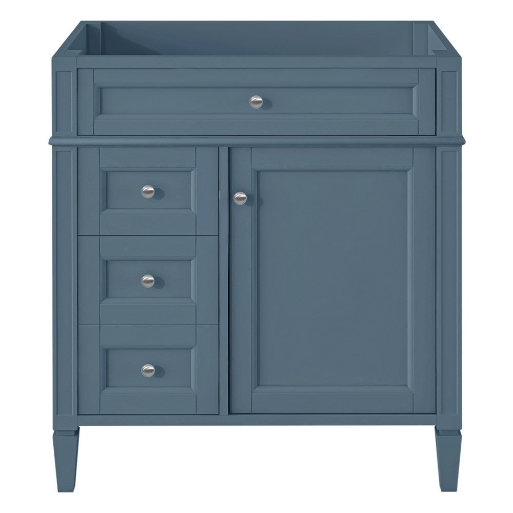 Zake Bathroom Vanity Cabinet with Tip-Out Drawers | Indigo Wood 30"