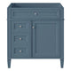 Zake Bathroom Vanity Cabinet with Tip-Out Drawers | Indigo Wood 30"