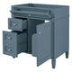 Zake Bathroom Vanity Cabinet with Tip-Out Drawers | Indigo Wood 30"