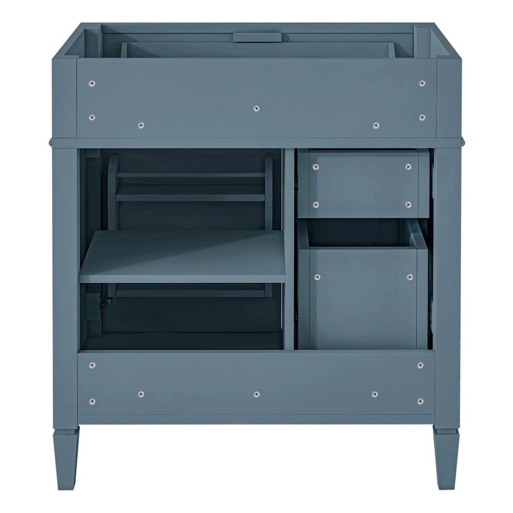 Zake Bathroom Vanity Cabinet with Tip-Out Drawers | Indigo Wood 30"