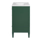 Cullen Bathroom Vanity with Ceramic Sink | 3 Drawers | Green Wood 30"