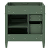 Zake Bathroom Vanity Cabinet with Tip-Out Drawers | Green Wood 30"